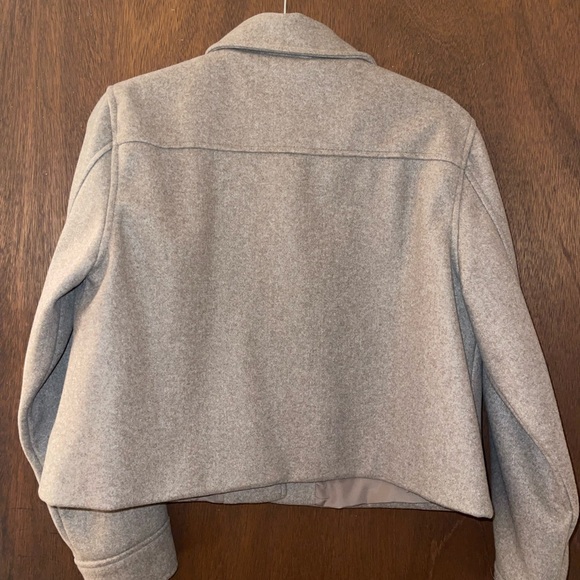 Zara Beige Wool Blend Jacket - Picture 2 of 2